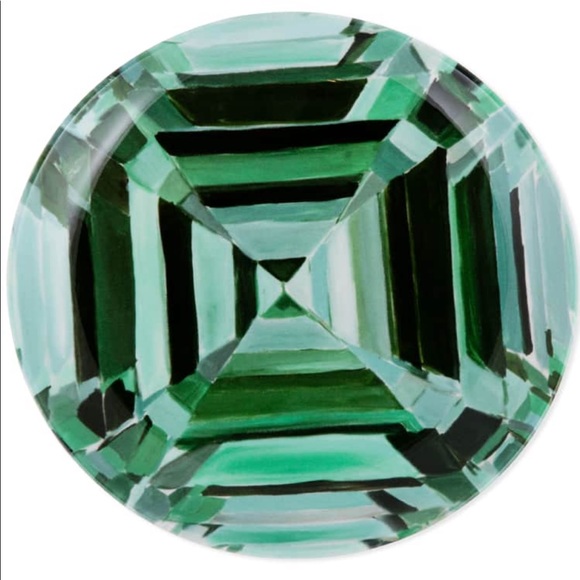 Ashley Longshore Emerald Gem Porcelain Plates - Picture 4 of 15